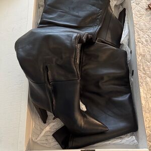 Aldo Elegant Black Heeled Boots